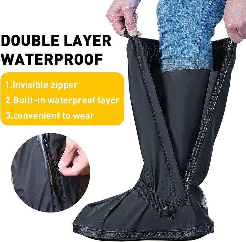 MODIGT Rain Boot Shoes Cover Men Women Waterproof Anti-Silp PVC Shoes Cover Reusable & Foldable Overshoes for Cycling Fishing Washing - Image 5